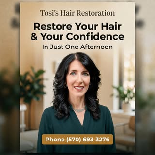 Discover the power of transformation with Tosi's Hair Restoration. In just one afternoon, regain you