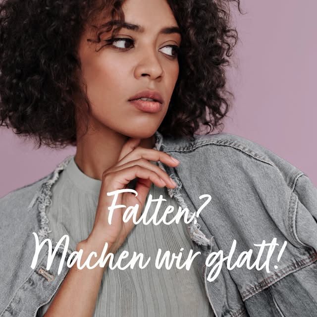 Wir bieten verschiedene Anti-Falten-Behandlungen an, darunter Filler 💉, Fadenlifting 🧵 und Laserbe