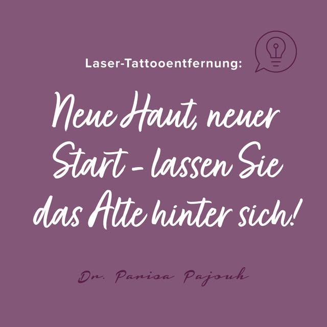 Ein ungewolltes Tattoo muss nicht für immer sein. Mit unserer Laser-Tattooentfernung können Sie Plat