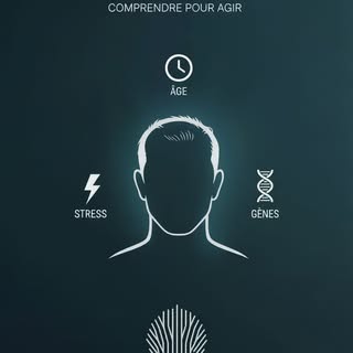 La chute capillaire peut avoir plusieurs causes : l’âge, les gènes, le stress, ou encore des déséqui