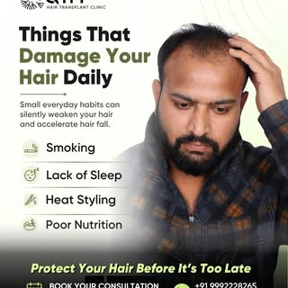 Your daily habits could be silently damaging your hair. 😟

Hair loss doesn't happen overnight—it bu