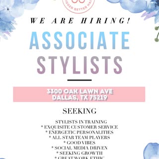 📌 𝐍𝐨𝐰 𝐇𝐢𝐫𝐢𝐧𝐠: 𝐀𝐬𝐬𝐨𝐜𝐢𝐚𝐭𝐞 𝐒𝐭𝐲𝐥𝐢𝐬𝐭𝐬
✂️We are an upscale hair salon located i