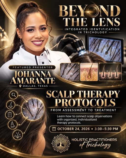 Practitioners, come get the tea on scalp therapies with Johanna Amarante at Beyond the Lens 2026! ☕�