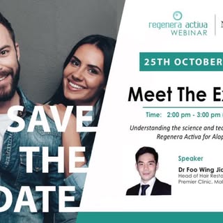 Dr Foo Wing Jian, Premier Clinic’s Head of Hair Restoration Team will be sharing his expert knowledg