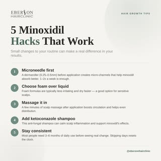 Haal ALLES uit je Minoxidil met deze 5 hacks! 👇Veel mensen gebruiken Minoxidil verkeerd. 
Met deze 