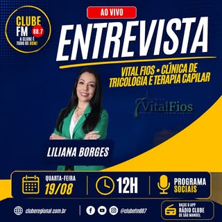 Nesta quarta-feira (19/08), às 12h, vamos receber a Liliana Borges, da clínica Vital Fios.

Quer sab