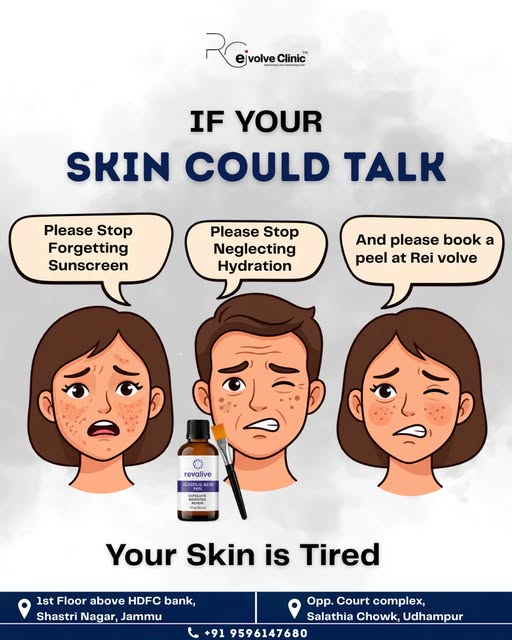 If your skin could speak, what would it tell you? 🗣️🧴
• “Please stop skipping sunscreen!” ☀️
• “Pl