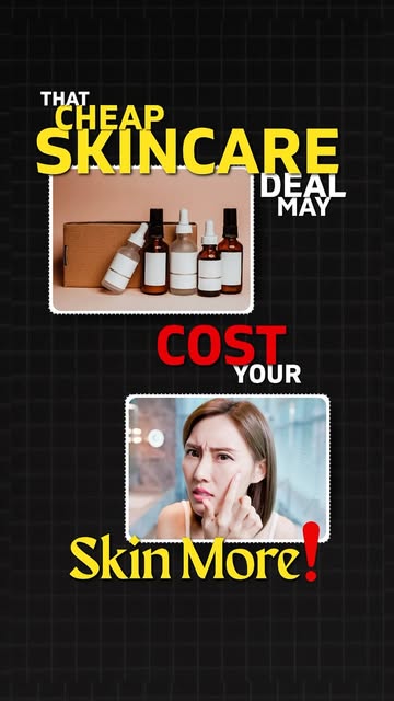 Cheap skincare is not always a smart deal.

Before buying from unknown websites, check the seller, e