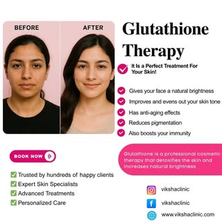 Glutathione is a powerful antioxidant and lightens the skin.