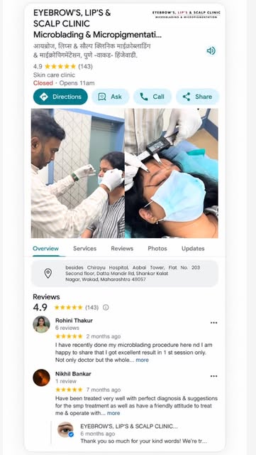 📍 Wakad, Pune, where beautiful brow transformations take shape. 🤎✨

From the first session to resu