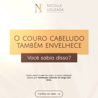 O envelhecimento também acontece no couro cabeludo e pode impactar diretamente a saúde dos fios. Com