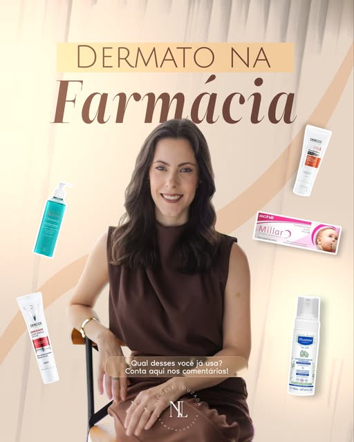 Dermato na farmácia: uma seleção de alguns dos meus produtos preferidos!🥰
 
Qual desses você já usa