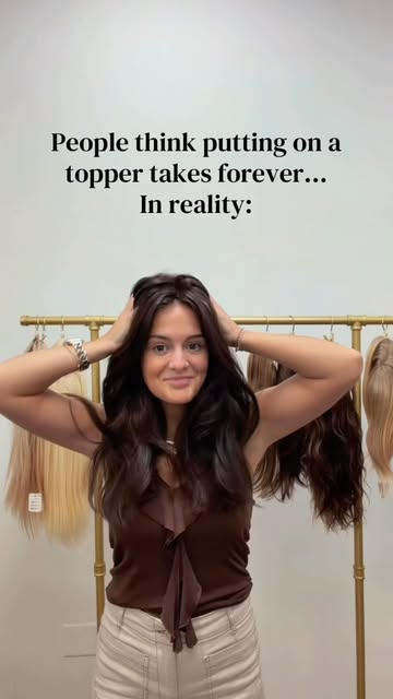 Beautiful hair doesn’t have to take all morning. ✨

When a topper is properly matched, it can add na
