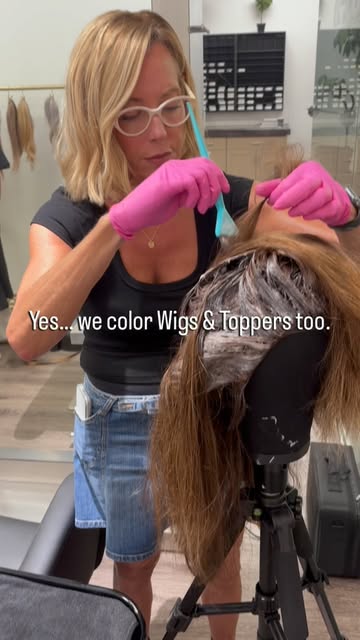 A little custom color makes all the difference. ✨

Wigs and toppers don’t have to come straight out 
