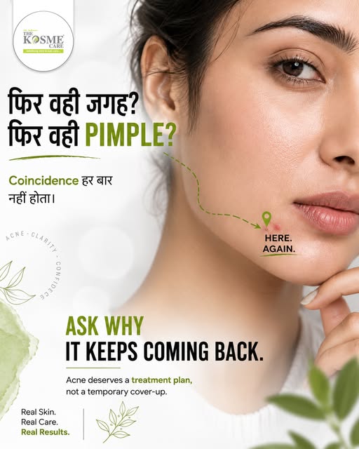 पिंपल बार-बार उसी जगह लौट रहा है? इस बार उसे छुपाइए नहीं… उसकी असली वजह को पहचानिए! ✨
.
.
𝐎𝐮𝐫 𝐒�