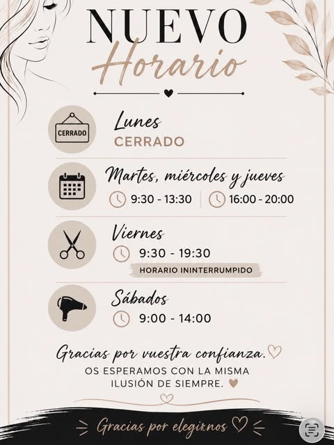 Cambiamos un poquito nuestros horarios, pero las ganas de cuidaros siguen siendo las mismas. 🤍✨

Os