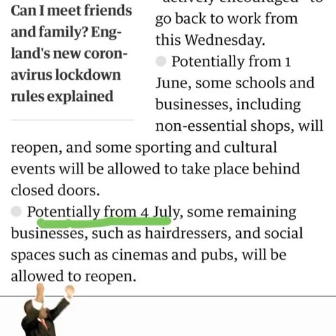 Potentially from July 4th.