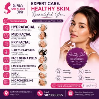 Healthy Skin Starts with Expert Care! ✨

Reveal your skin's natural glow with advanced dermatology t