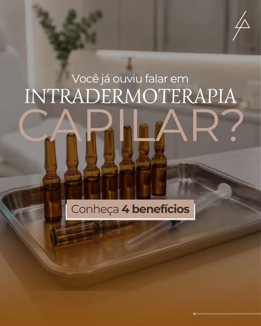 A intradermoterapia capilar permite a aplicação de ativos diretamente na região dos folículos, onde 