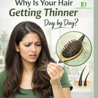 Is your hair getting thinner day by day? 😟

Hair fall and thinning don’t just happen randomly.
Fact