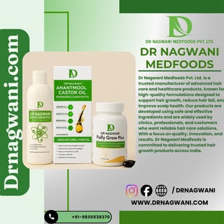 Healthy hair starts with the right care.
Dr Nagwani Medfoods brings advanced hair care solutions inc