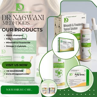 Stronger hair starts from proper care 💚
With Dr Nagwani Medfoods Hair Care Range, give your hair th