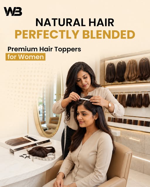 Discover Premium Hair Toppers for Women designed for a natural-looking blend and effortless volume. 