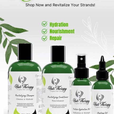 Healthy Hair Care Products at your finger tips!! Safe for all hair types!!! Hair Therapy in your hom