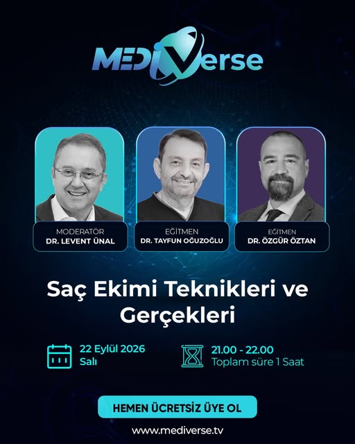 📌 Mediverse webinar serimizde bu kez “Saç Ekimi Teknikleri ve Gerçekleri” konusunu ele alıyoruz.

�