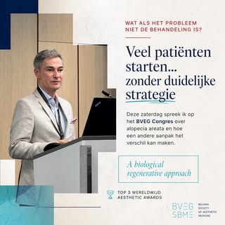 Deze zaterdag spreek ik op het BVEG Congres (@sbme.bveg ) over alopecia areata.

Maar eigenlijk gaat
