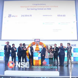 Today, Manipal Health Enterprises Limited proudly rang the opening bell at the National Stock Exchan