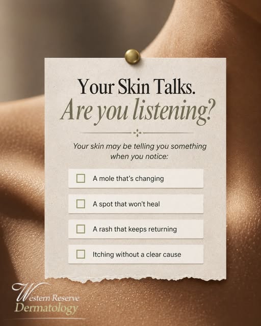 Your skin often gives early warning signs long before a condition becomes serious.

A new mole, a pe