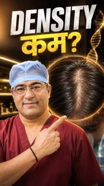 Bright Light में Scalp ज़्यादा visible दिखना हमेशा Hair Density कम होने का proof नहीं है। Wet Hair, 