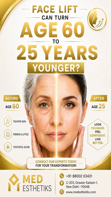 Can a Face Lift Make You Look 25 Years Younger? 🤔

A facelift can help improve sagging skin, facial