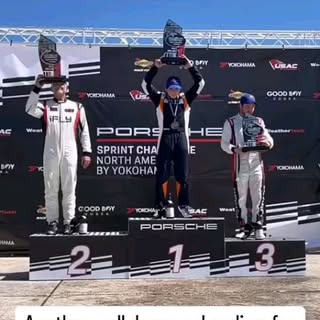Great first weekend with @vpxmotorsport . 2 races 2 podiums in a field of 39 cup cars. Also had an o