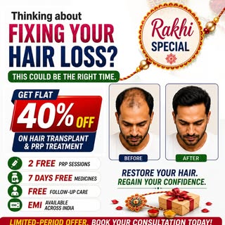 Rakhi Special: Restore Your Hair, Regain Your Confidence! ✨

Thinking about fixing your hair loss? T