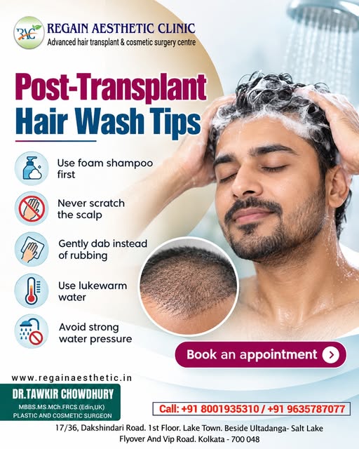 Give your newly transplanted hair the care it deserves! 

 Proper post-hair transplant washing helps