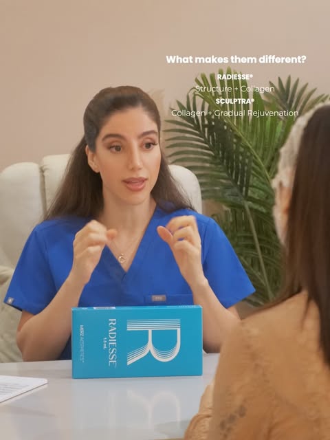 Collagen, but with a different approach.

RADIESSE® and SCULPTRA® are designed to support a more you
