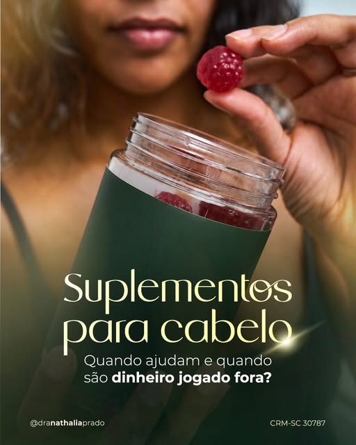 A ideia de que tomar um complexo vitamínico genérico vai fazer o cabelo crescer mais forte é uma das