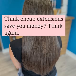 🚫Luxury hair extensions aren’t a cost… they’re an investment 

The truth? Cheap extensions are neve
