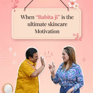 When “Babita Ji” is the ultimate skincare motivation! 🏃‍♂️💨
Want that flawless glow or a complete 