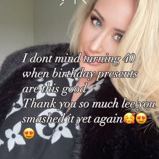 Love Love Love 😍 
Thank you so much lee for making turning 40 more bearable 😂 😘😘