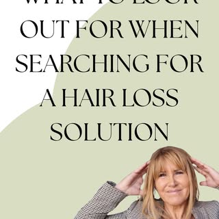 What to look out for when searching for a hair loss solution ✨#hairlossclinic #hairloss #hairgrowth