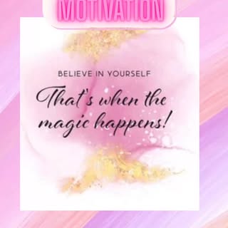 ✨MONDAY MOTIVATION ✨
“Believe in yourself, that’s where the magic happens.”
God placed greatness ins