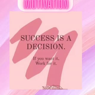💫 Motivational Monday Quote 💫
 “Success is a decision. If you want it, work for it.” 🙏
 God bless