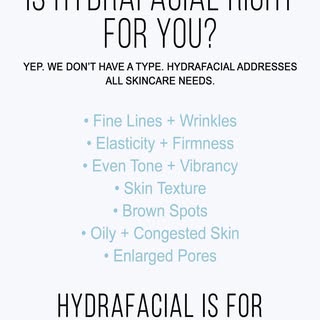 Hydrafacial is for EVERYONE!! What’s does a hydrafacial do you ask? 
•
💫 Cleanses
💫 Extracts 
💫 H
