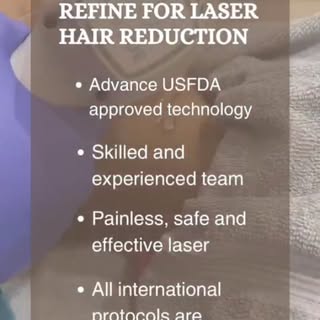 ✨ Say goodbye to unwanted hair the safe, painless & long-lasting way!
At Refine Aesthetic Clinic, we