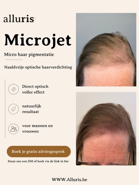 Dunner wordend haar hoeft niet blijvend zichtbaar te zijn.

Met onze naaldvrije Microjet Micro Haar 