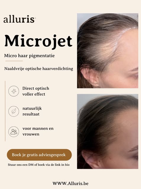 Dunner wordend haar hoeft niet
zichtbaar te blijven.

Met onze naaldvrije Micro Haar Pigmentatie
cre
