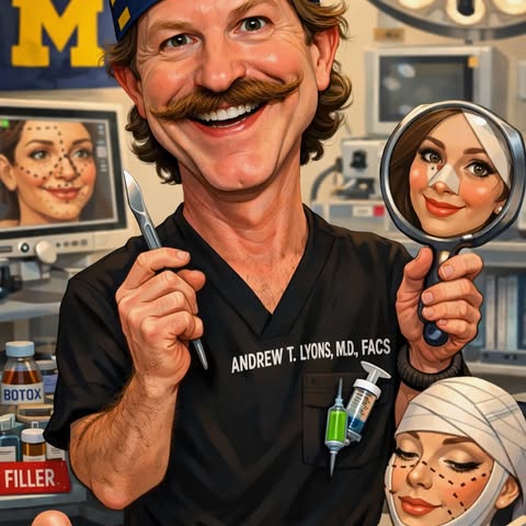 Trust the process… and the mustache 😏

Hopped onto the trend 😂 

#aicartoon #plasticsurgeon #humor